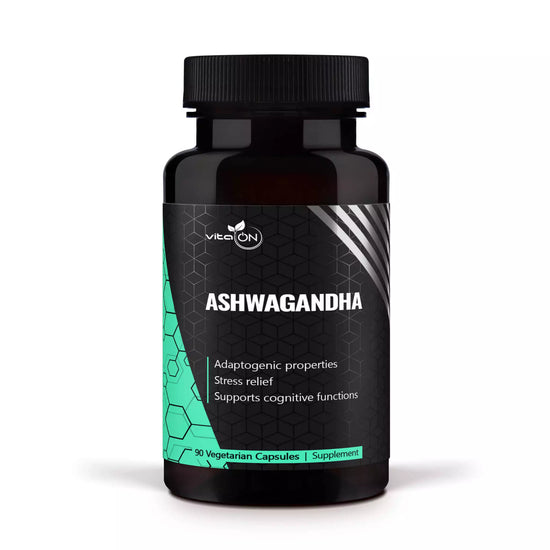 Extrakt z Ashwagandha, známý pro své adaptogenní, energizující a stres zmírňující vlastnosti.